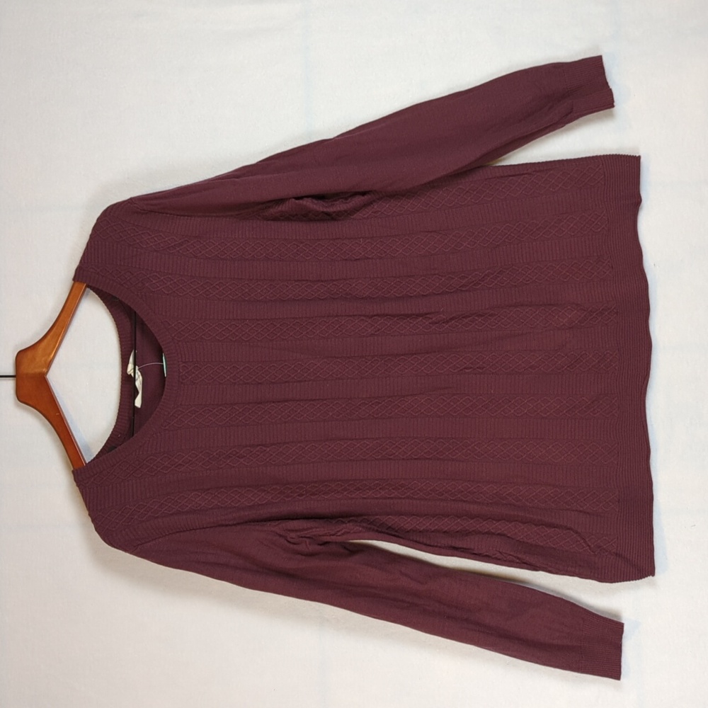 TeaBerry & Weave Purple Round‎ Neck Sweater XXL